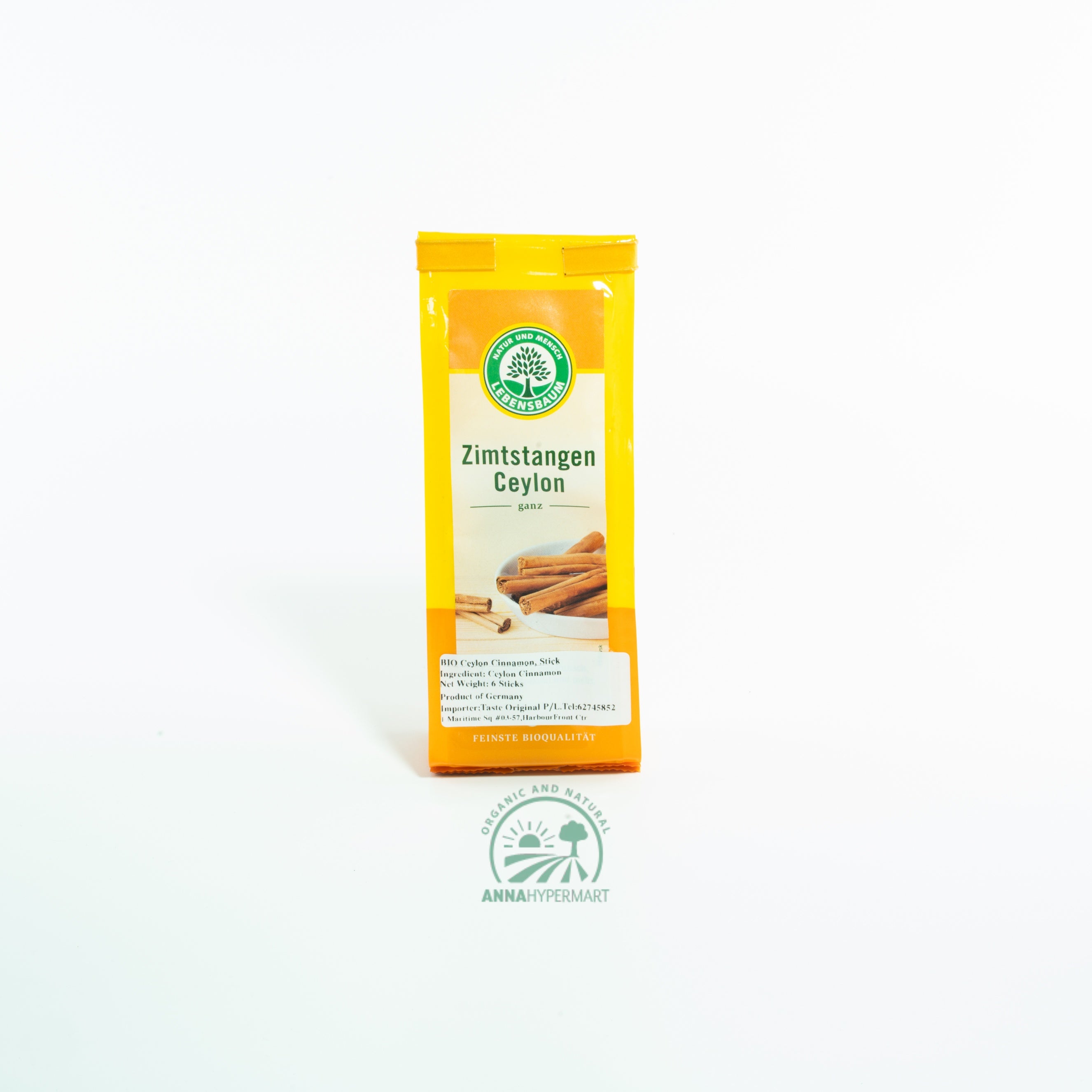 有机锡兰肉桂棒 Lebensbaum Organic Ceylon Cinnamon Sticks 6pcs