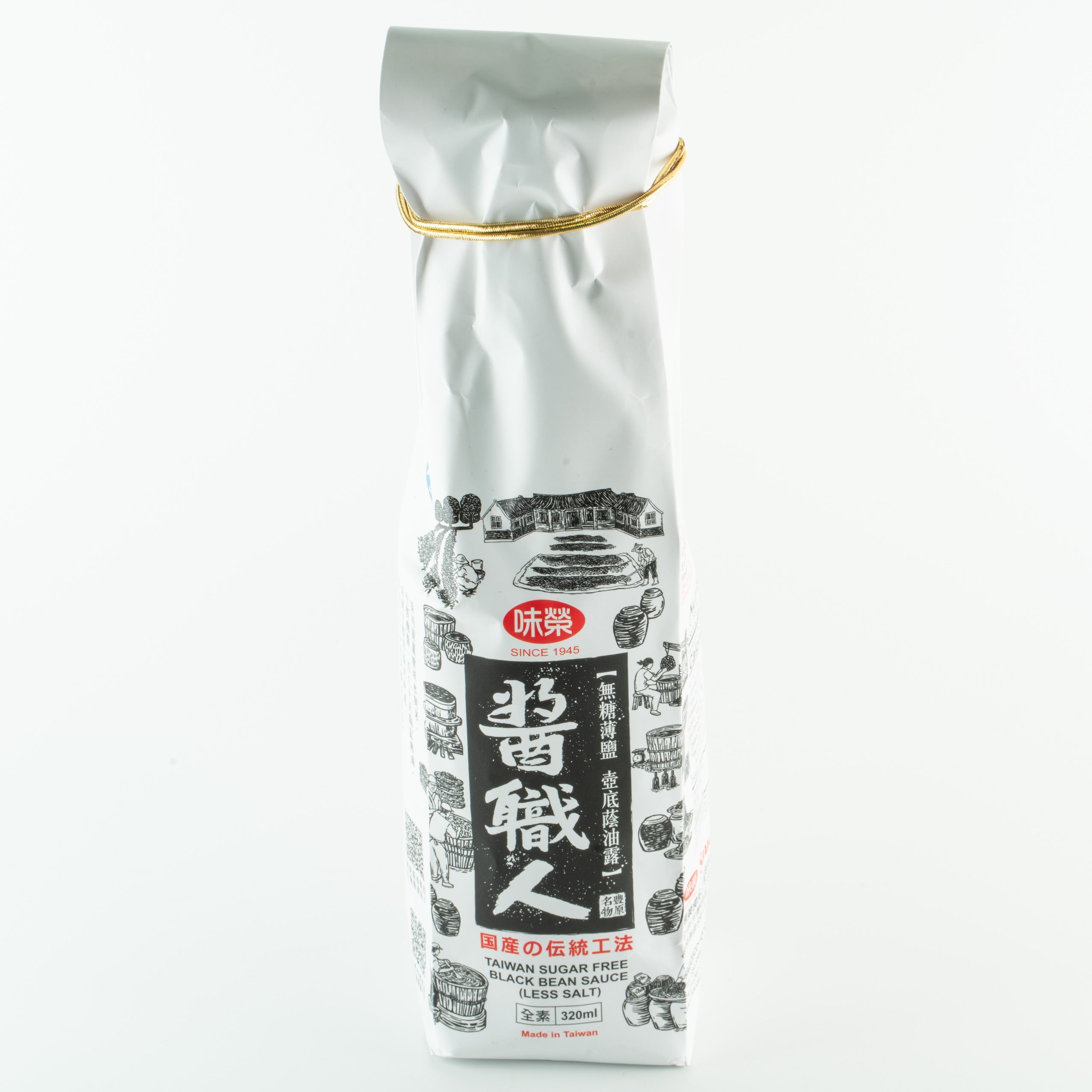 台湾黑豆蔭油露-減鹽 (无糖) Sauce Co Sugar Free Black Bean Sauce-Less Salt 320ml
