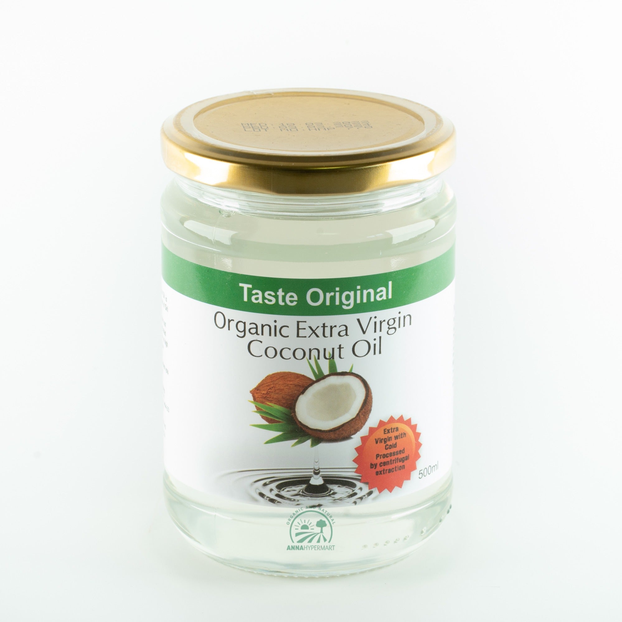 有机冷压椰子油 - 斯里兰卡 Taste Original Organic Extra Virgin Coconut Oil 500ml