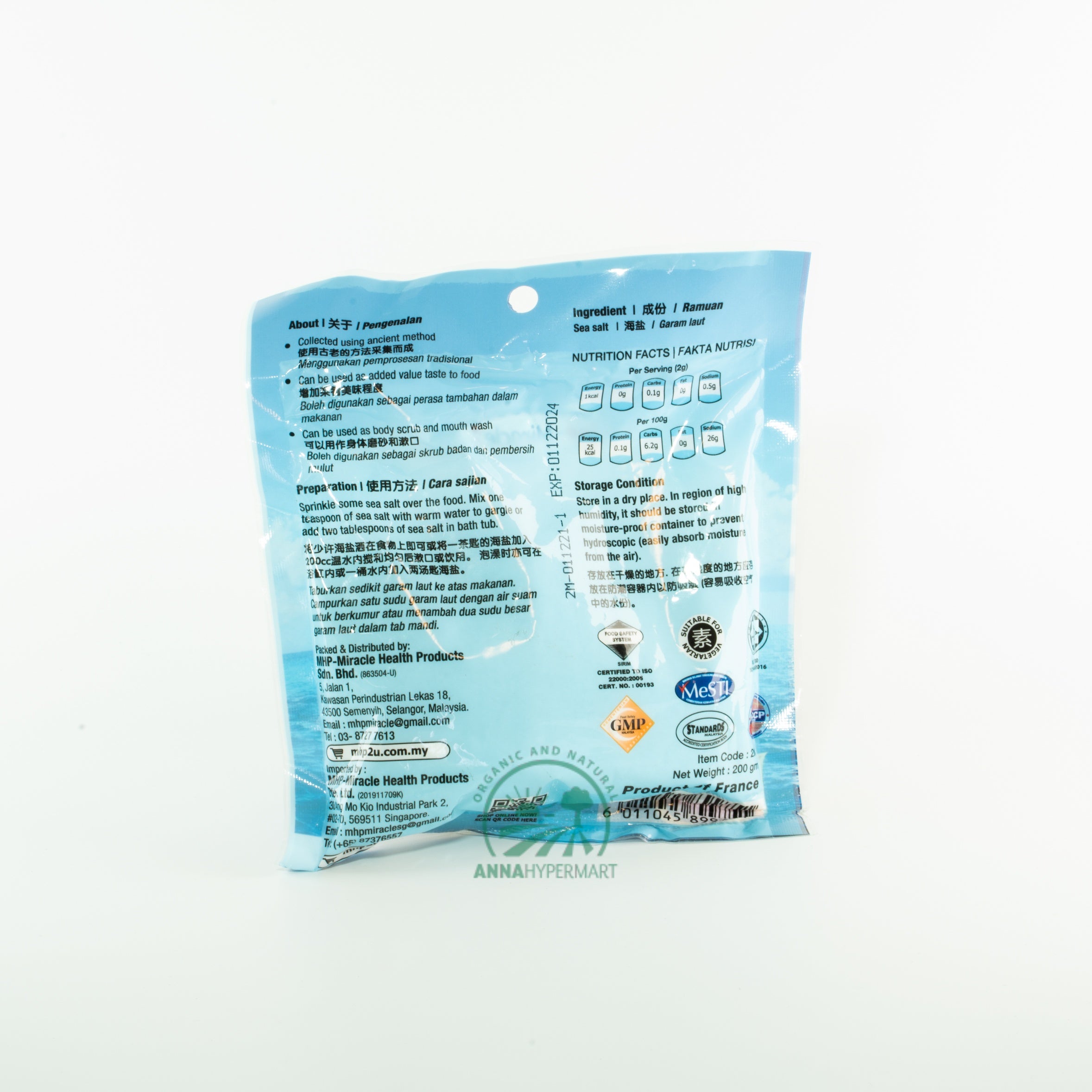 MIRACLE SEA SALT (200GM)