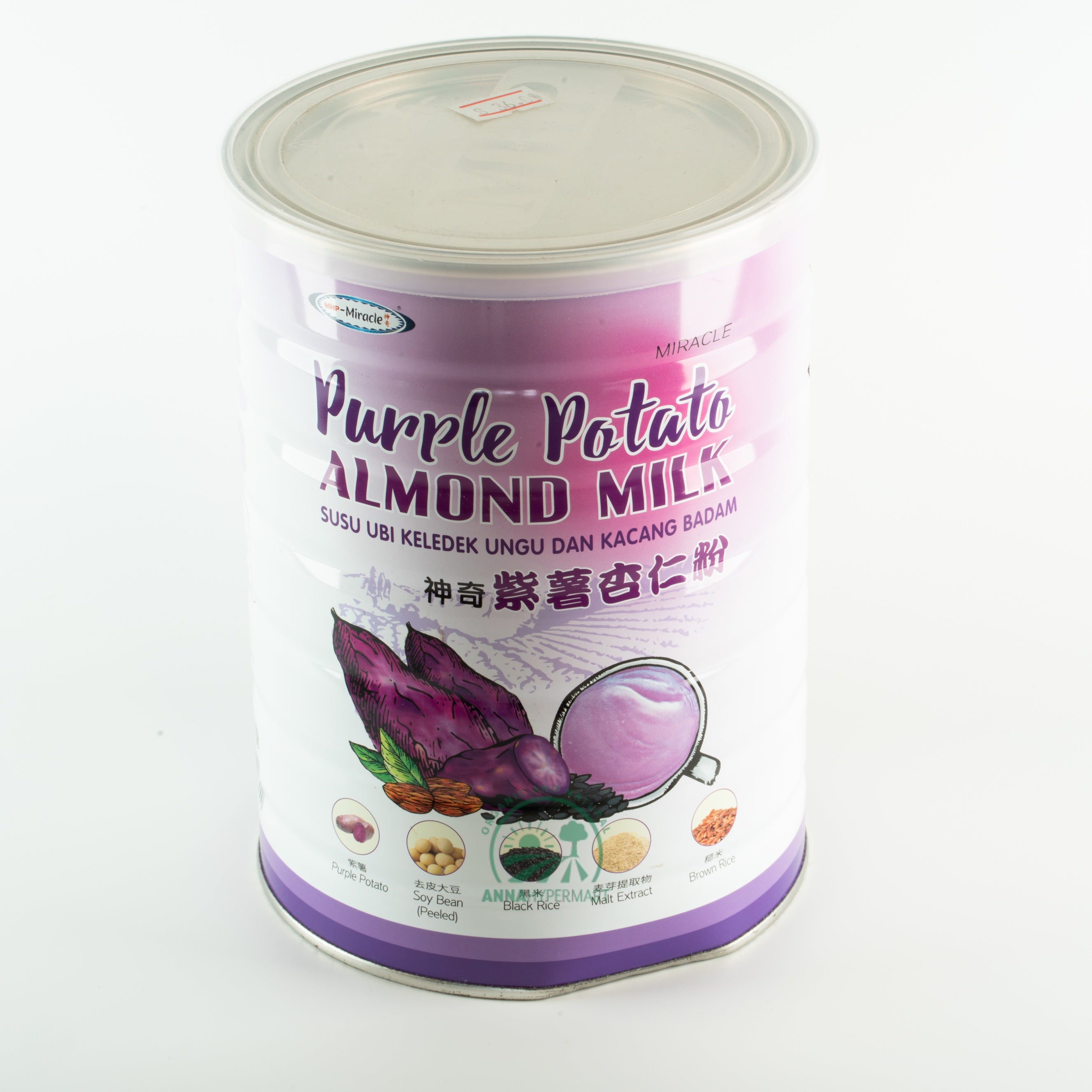 MIRACLE ORGANIC PURPLE POTATO ALMOND MILK (900GM)
