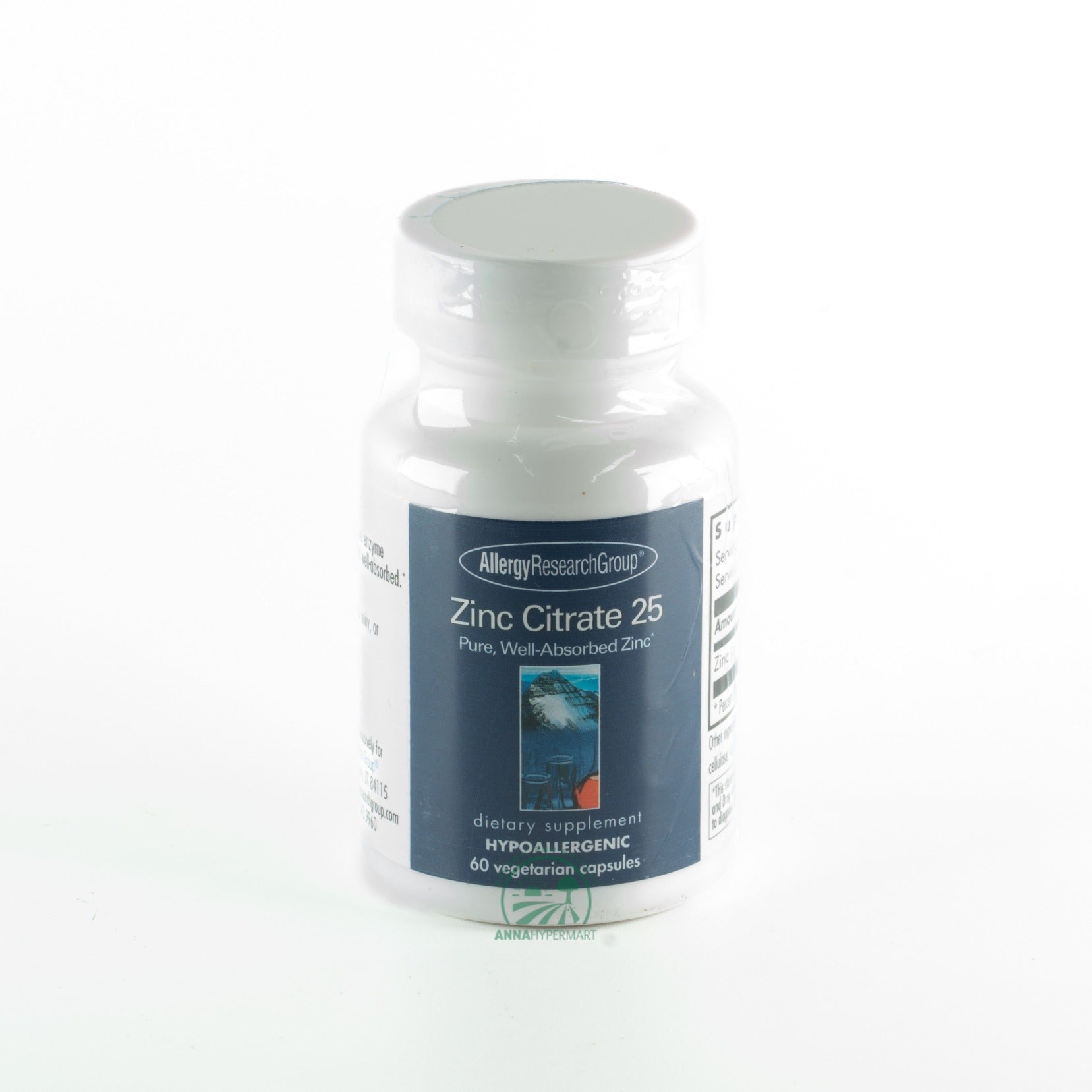 Zinc Citrate 25 60 cap