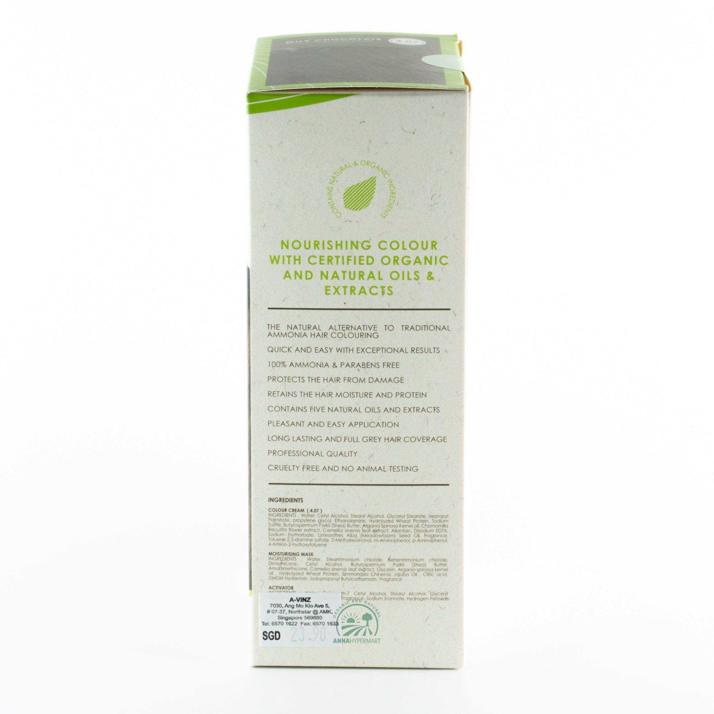 Naturalite Organic Permanent Hair Colour    4.07