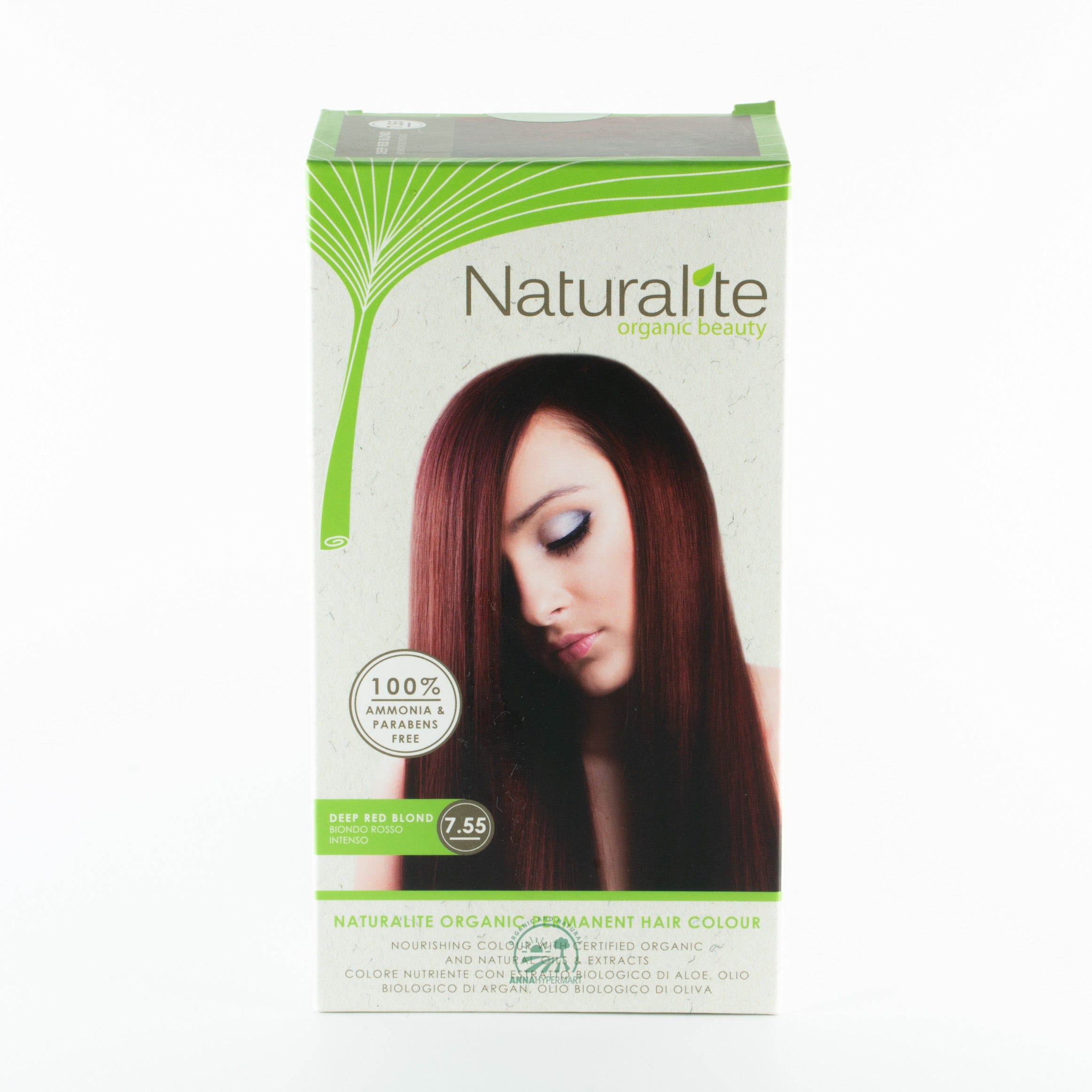 Naturalite Organic Permanent Hair Colour  7.55