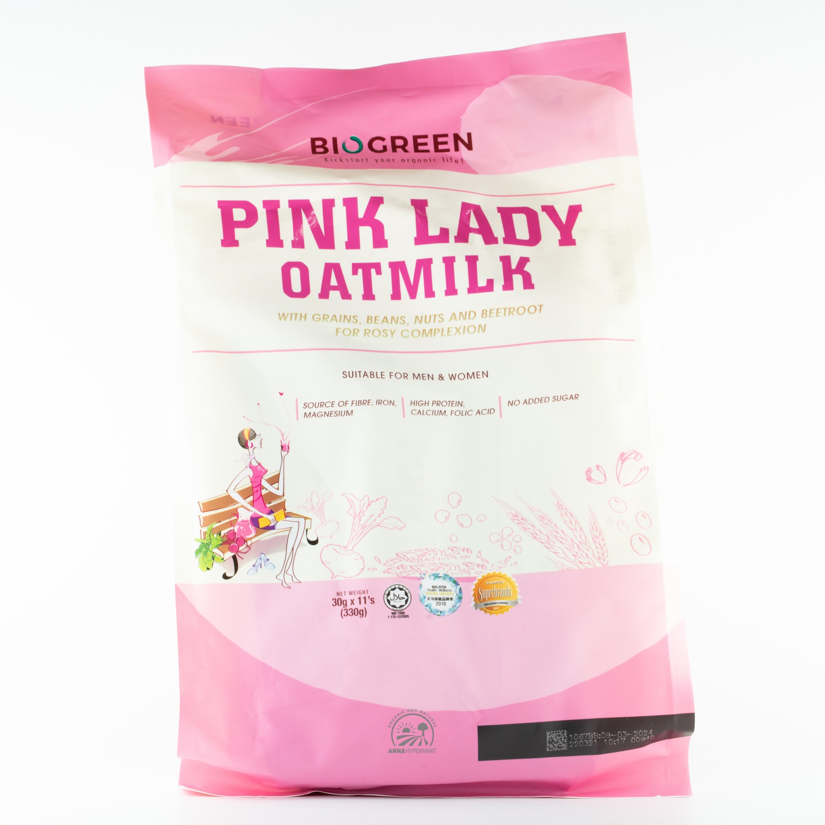 Biogreen Pink Lady Oatmilk