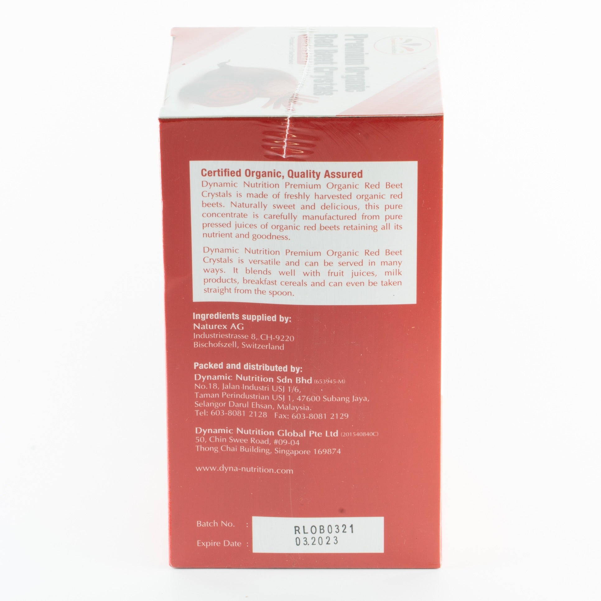 PREMIUM ORGANIC RED BEET 优质有机红甜菜