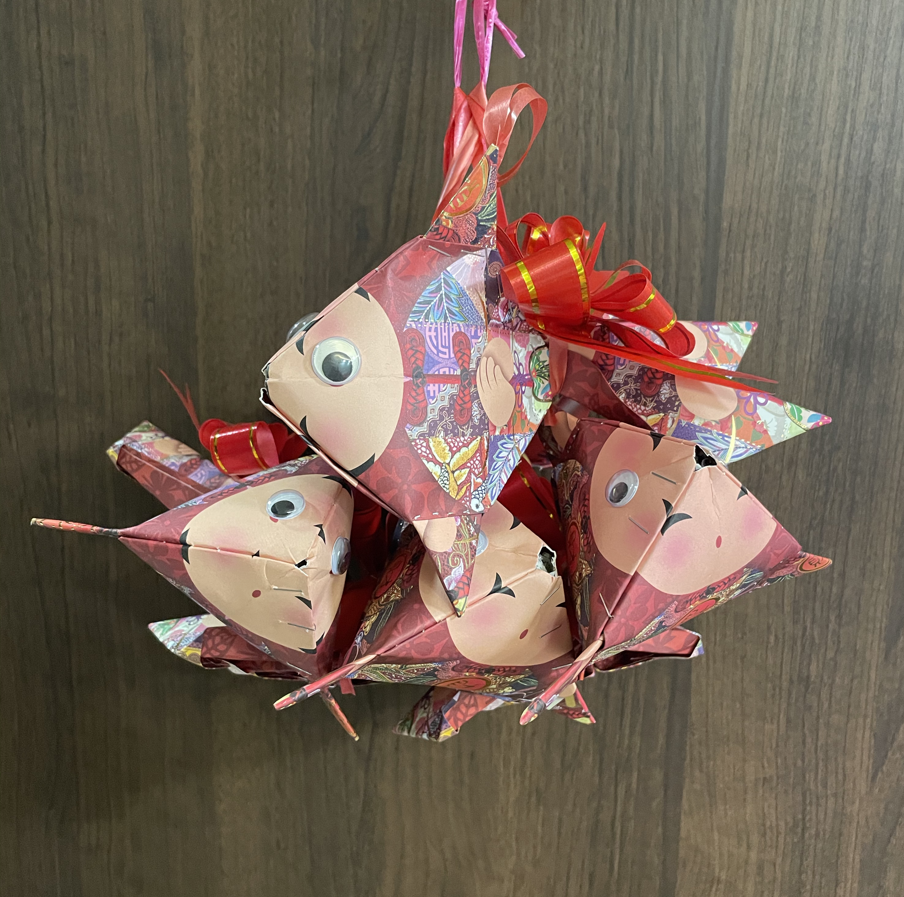 Handmade Angpow Fish Decoration (Medium Sized) - Design 1