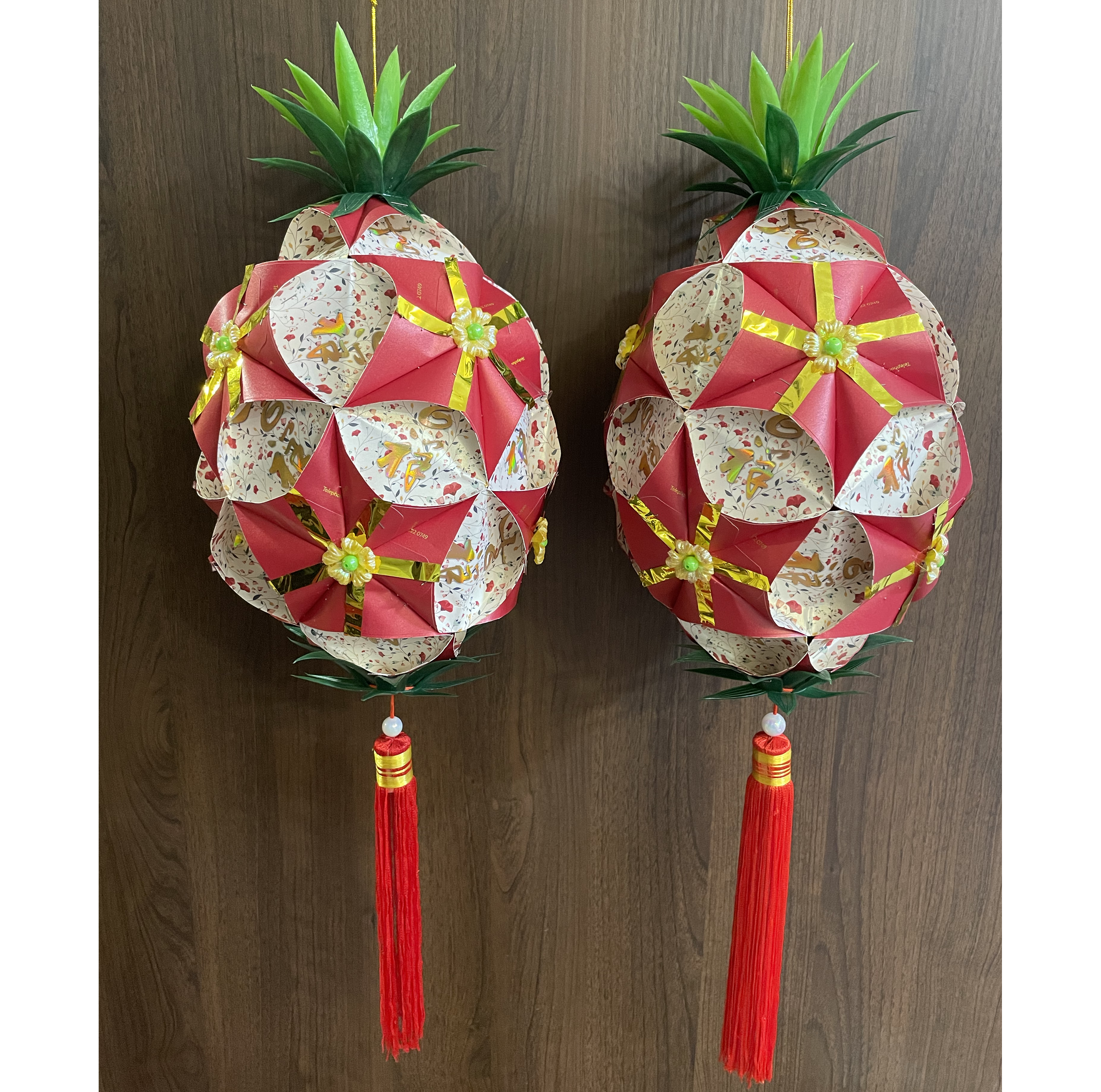 Handmade Pineapple Lantern Decoration - Design 1