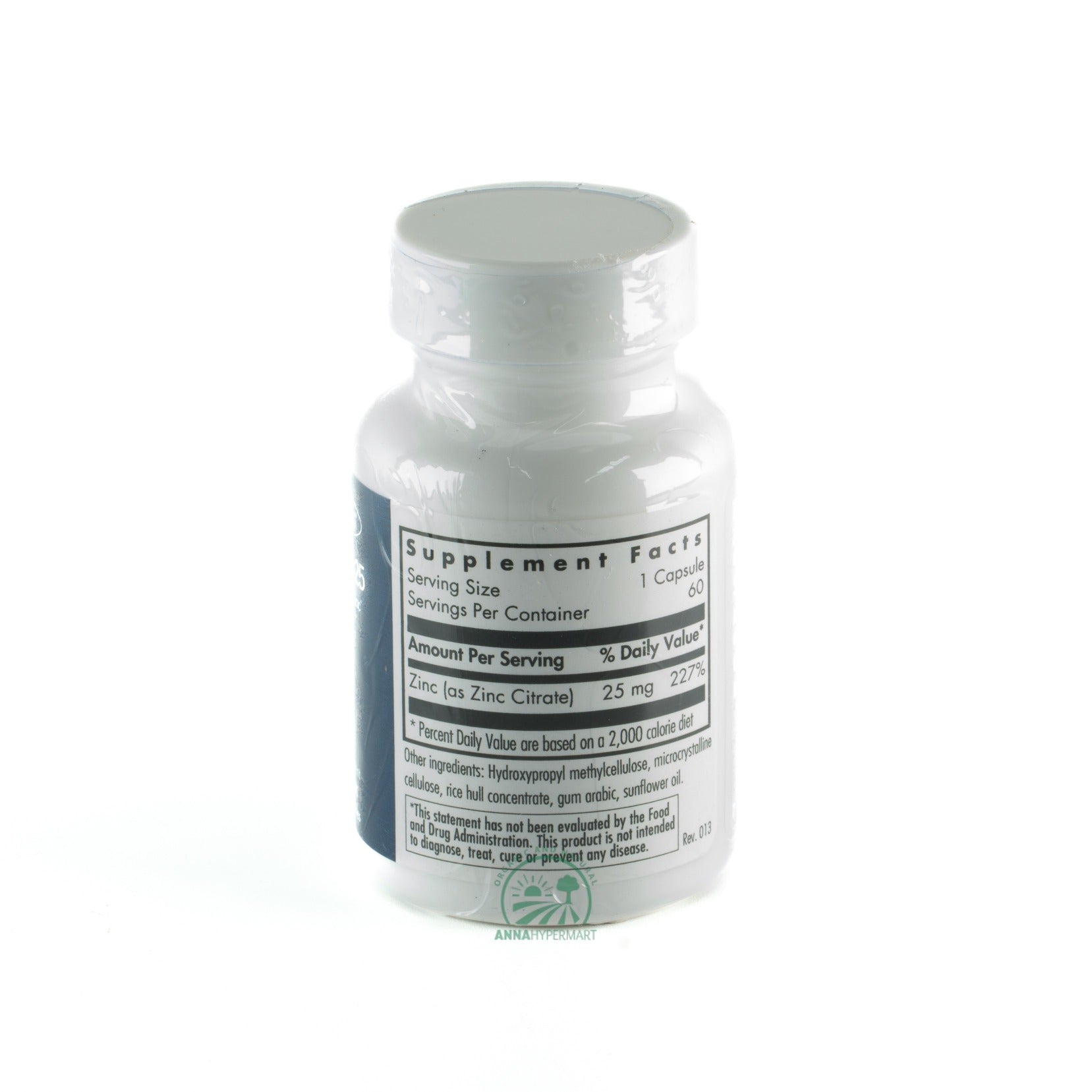 Zinc Citrate 25 60 cap