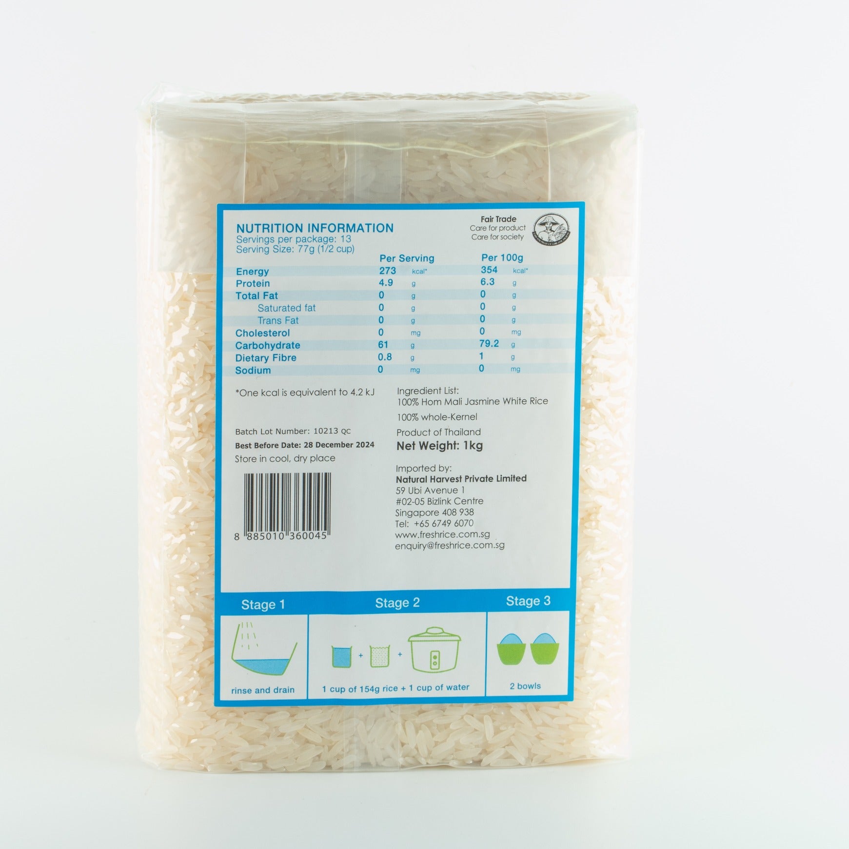 Jasmine White Rice 1kg