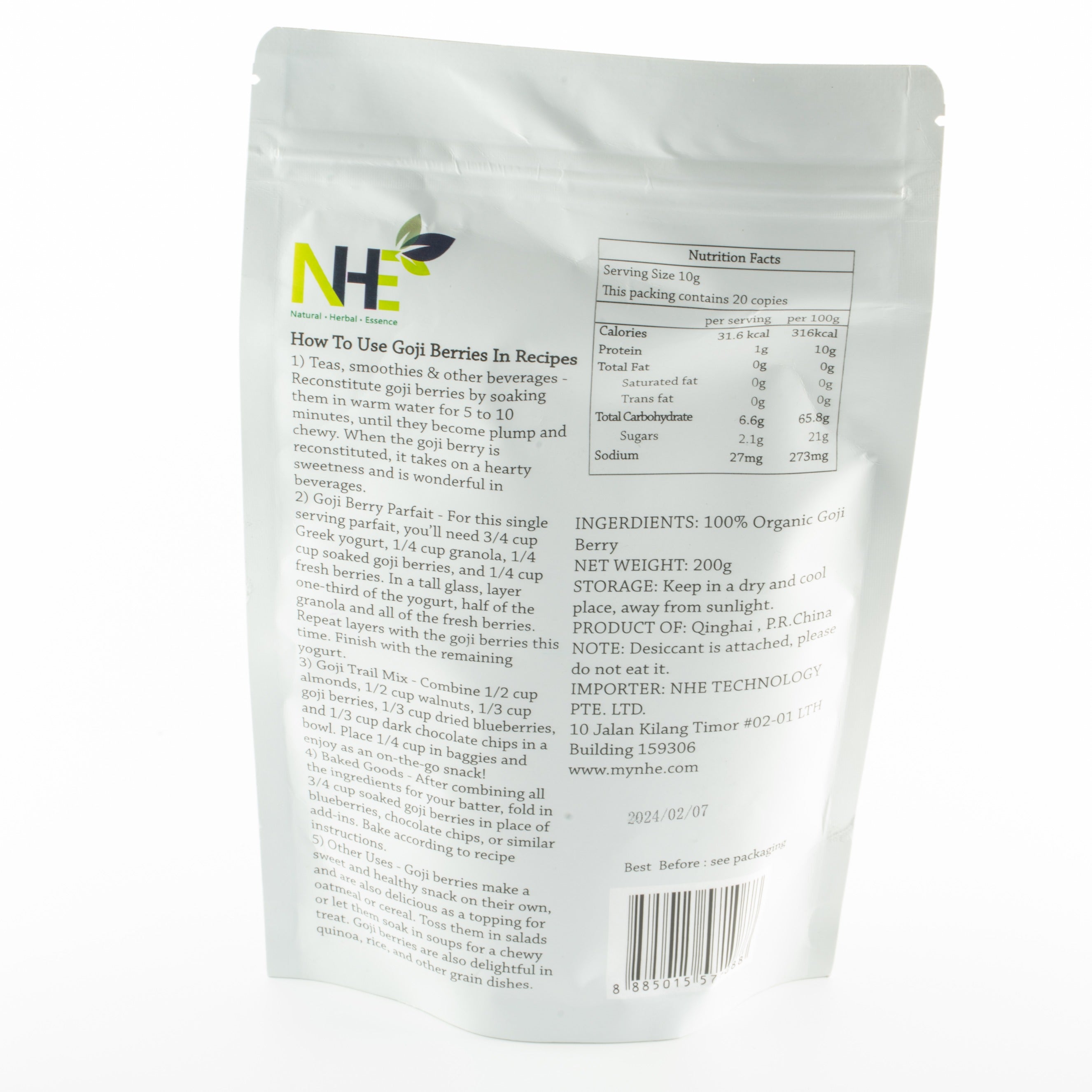 Organic Goji Berries 有机枸杞