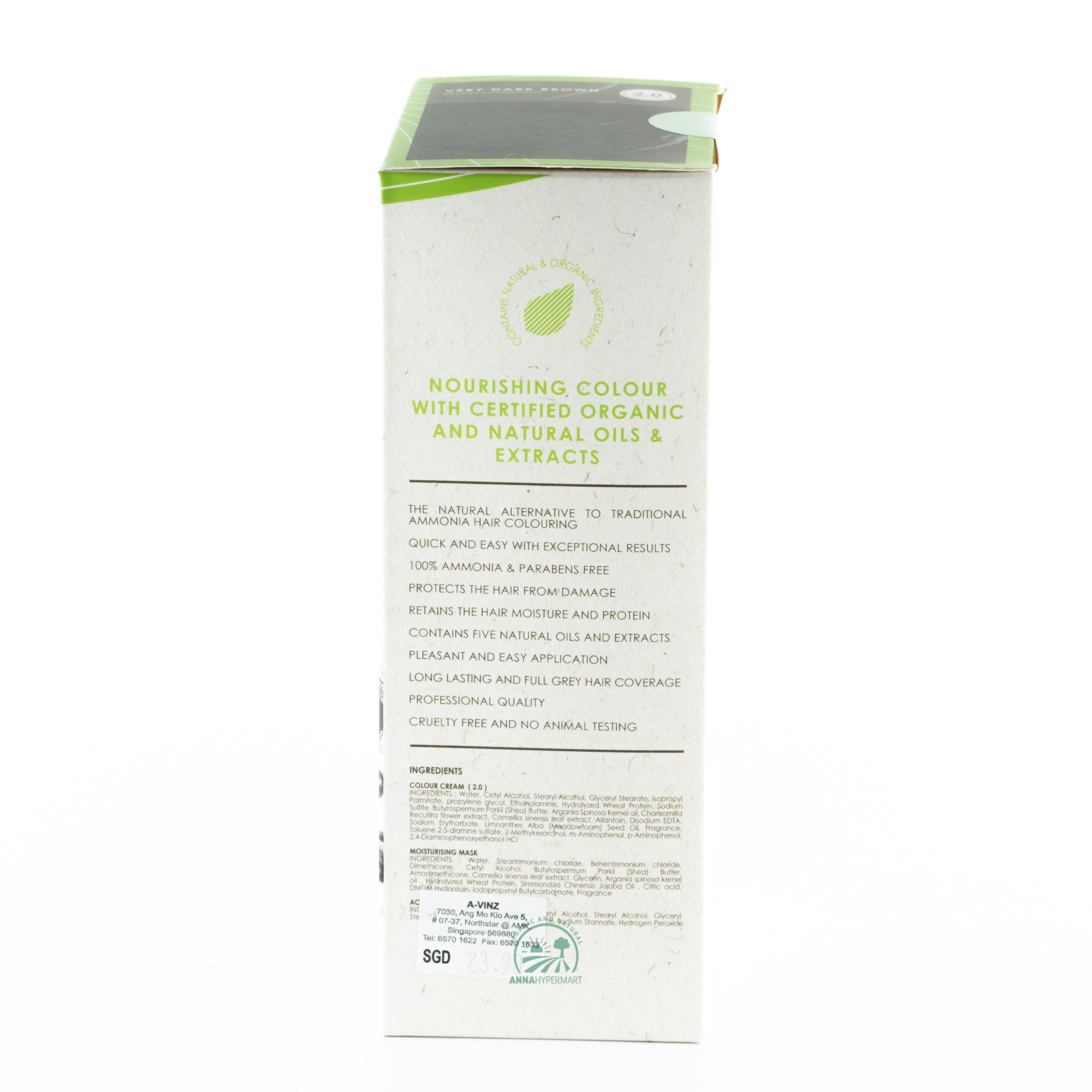 Naturalite Organic Permanent Hair Colour   2.0