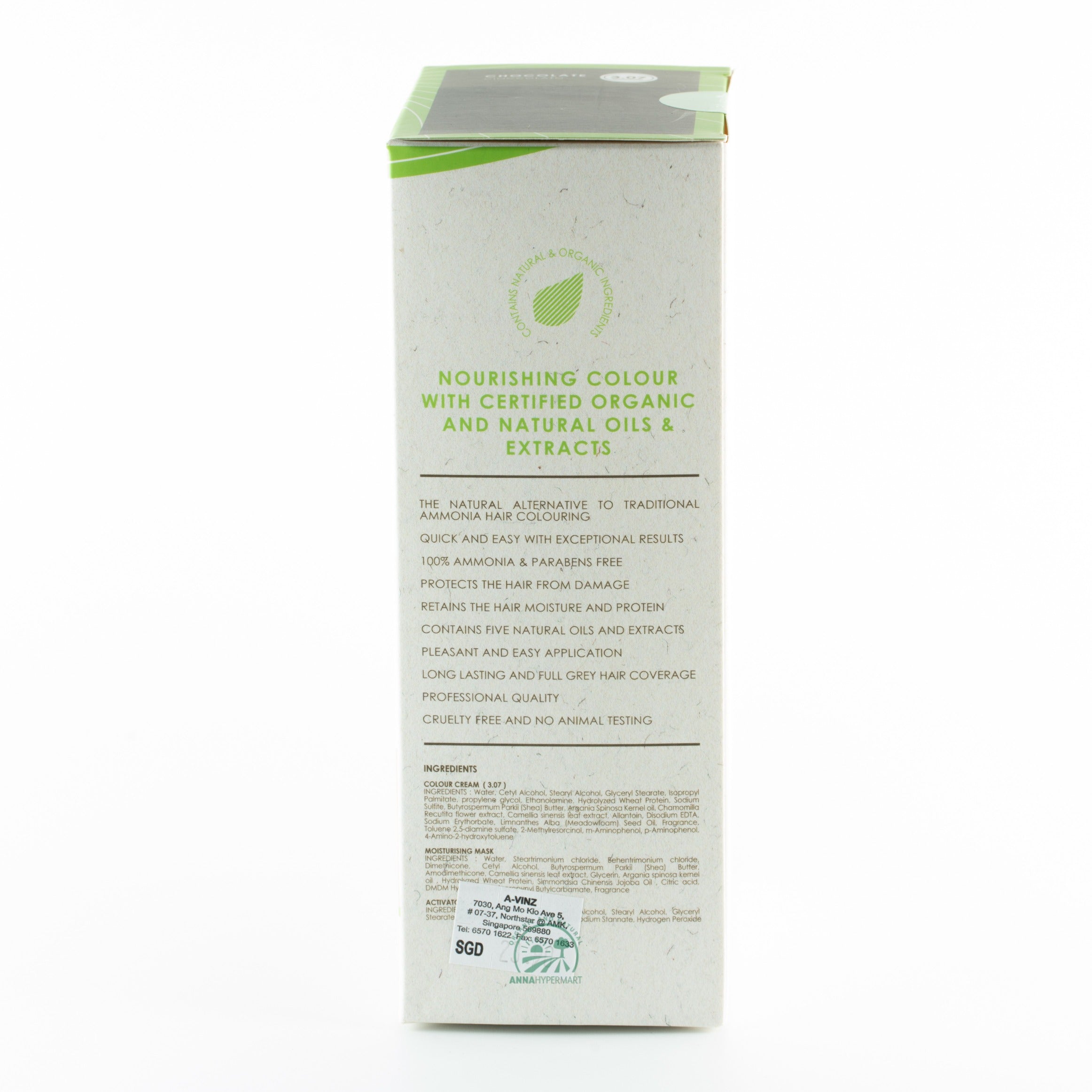 Naturalite Organic Permanent Hair Colour  3.07