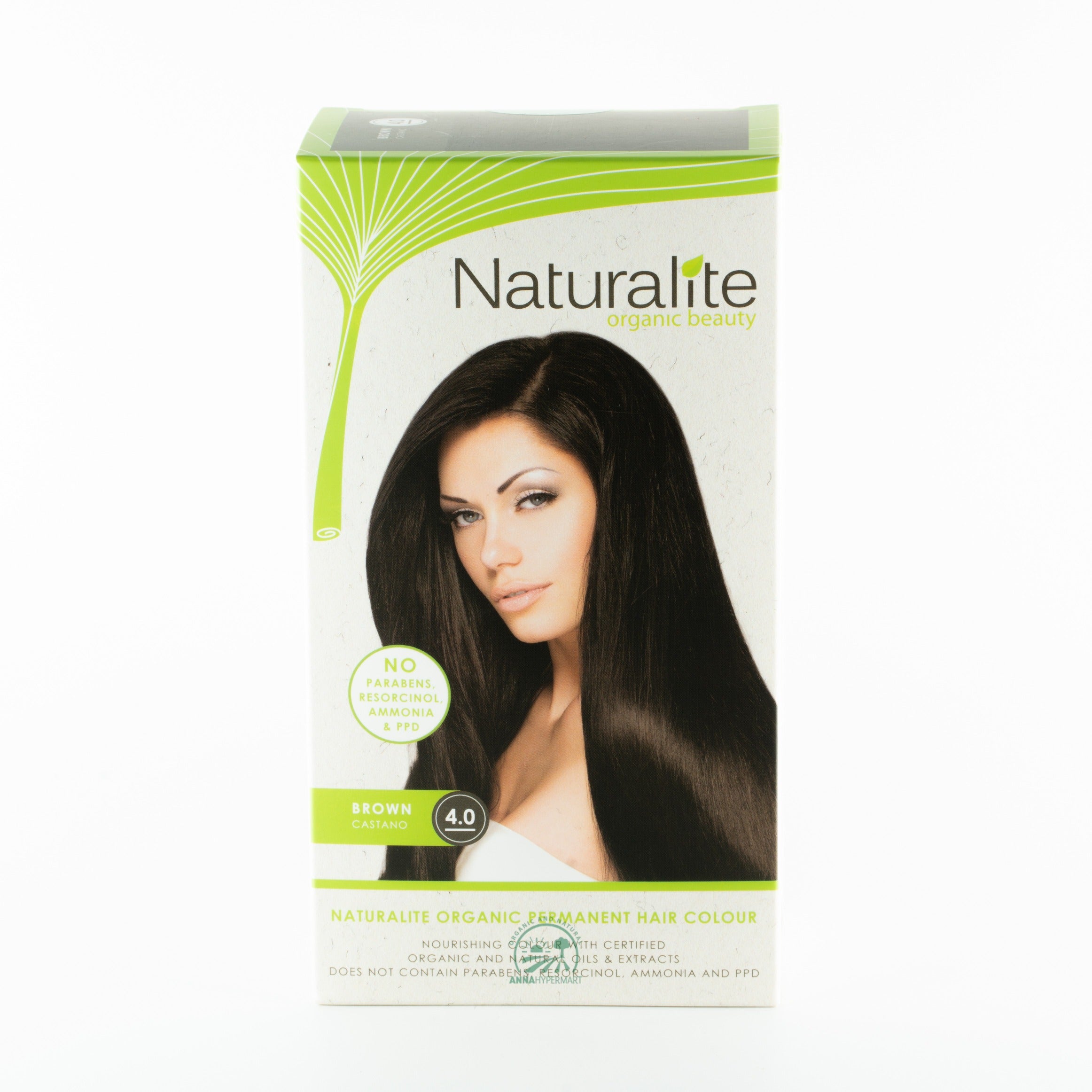 Naturalite Organic Permanent Hair Colour   4.0