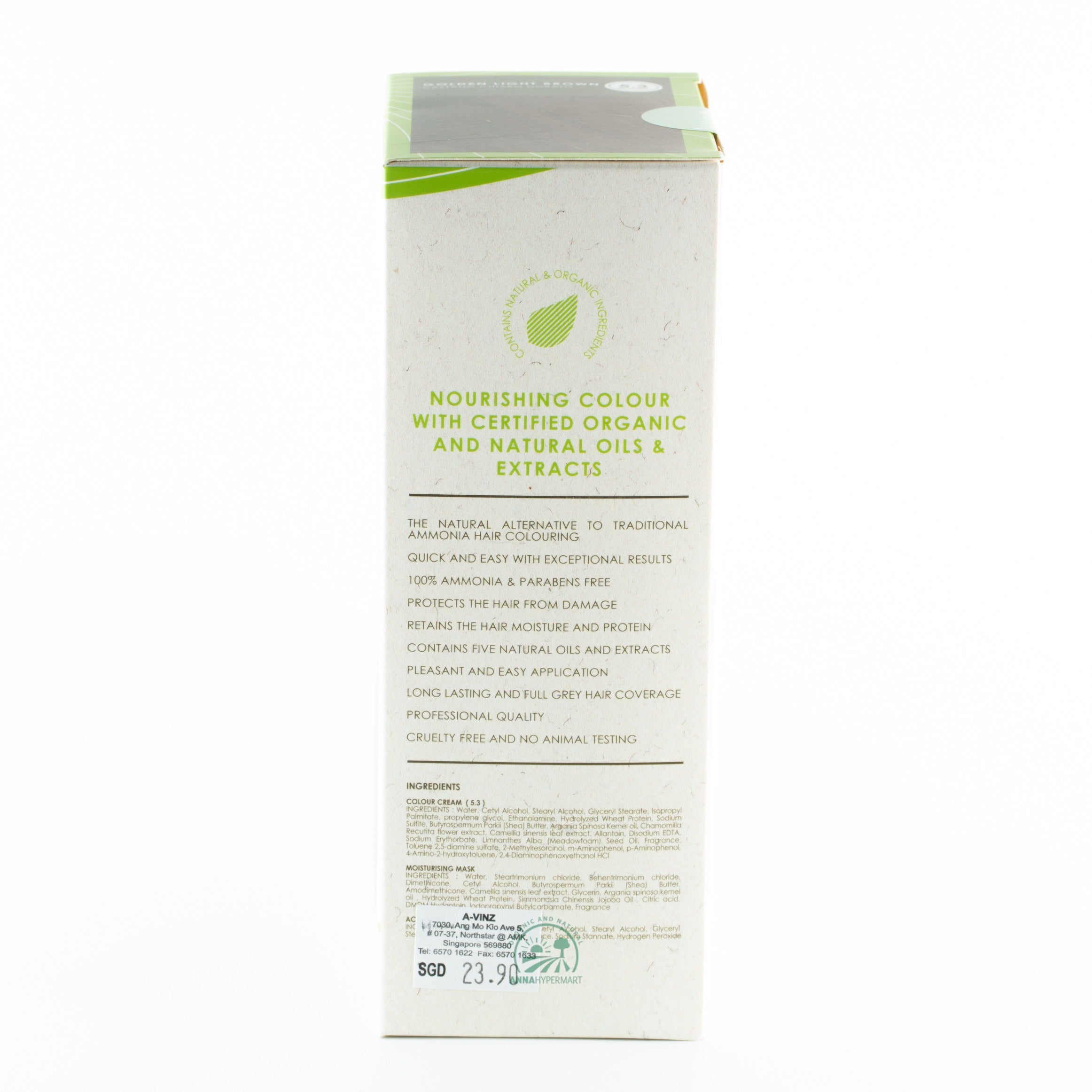 Naturalite Organic permanent Hair Colour 5.3