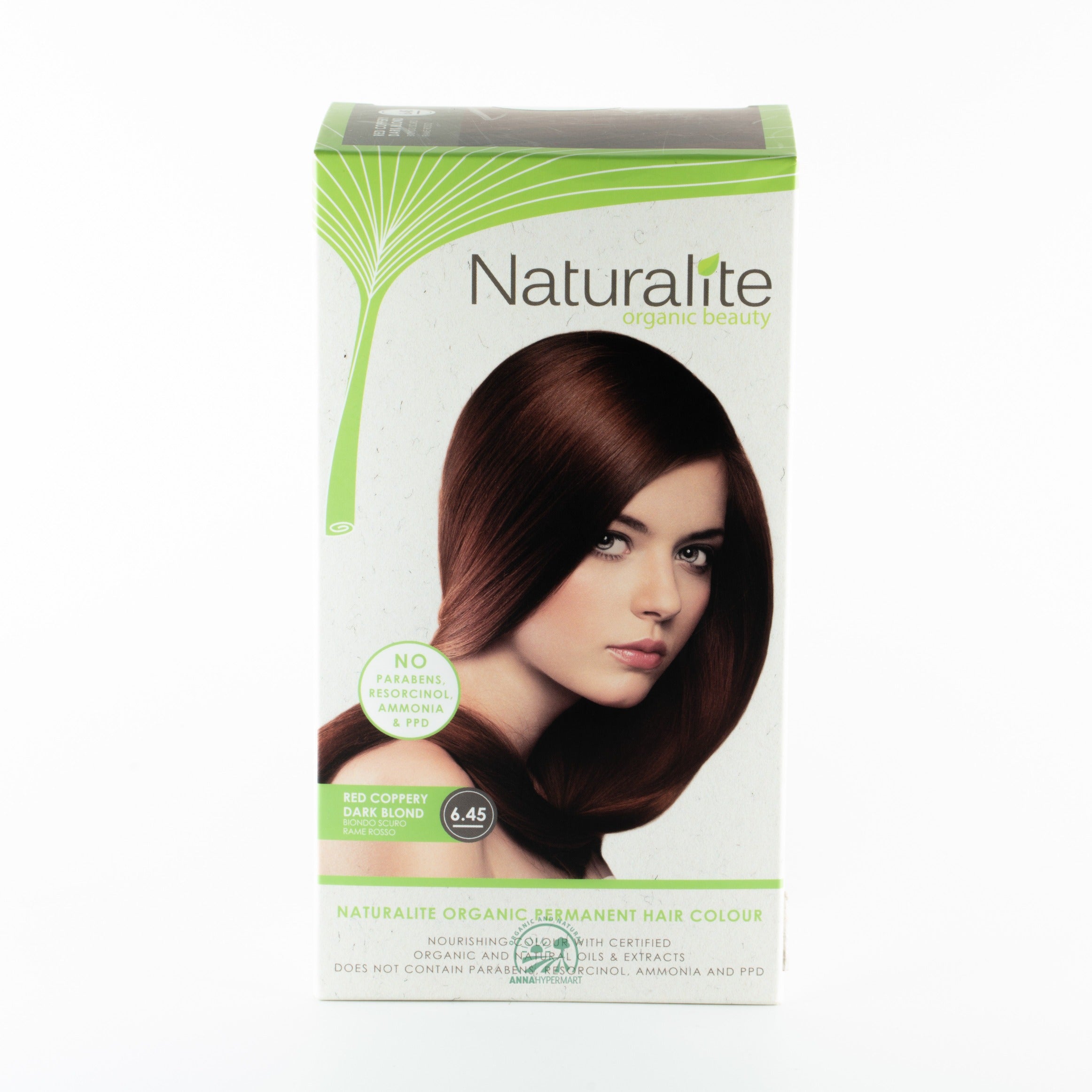 Naturalite Organic Permanent Hair Colour  6.45