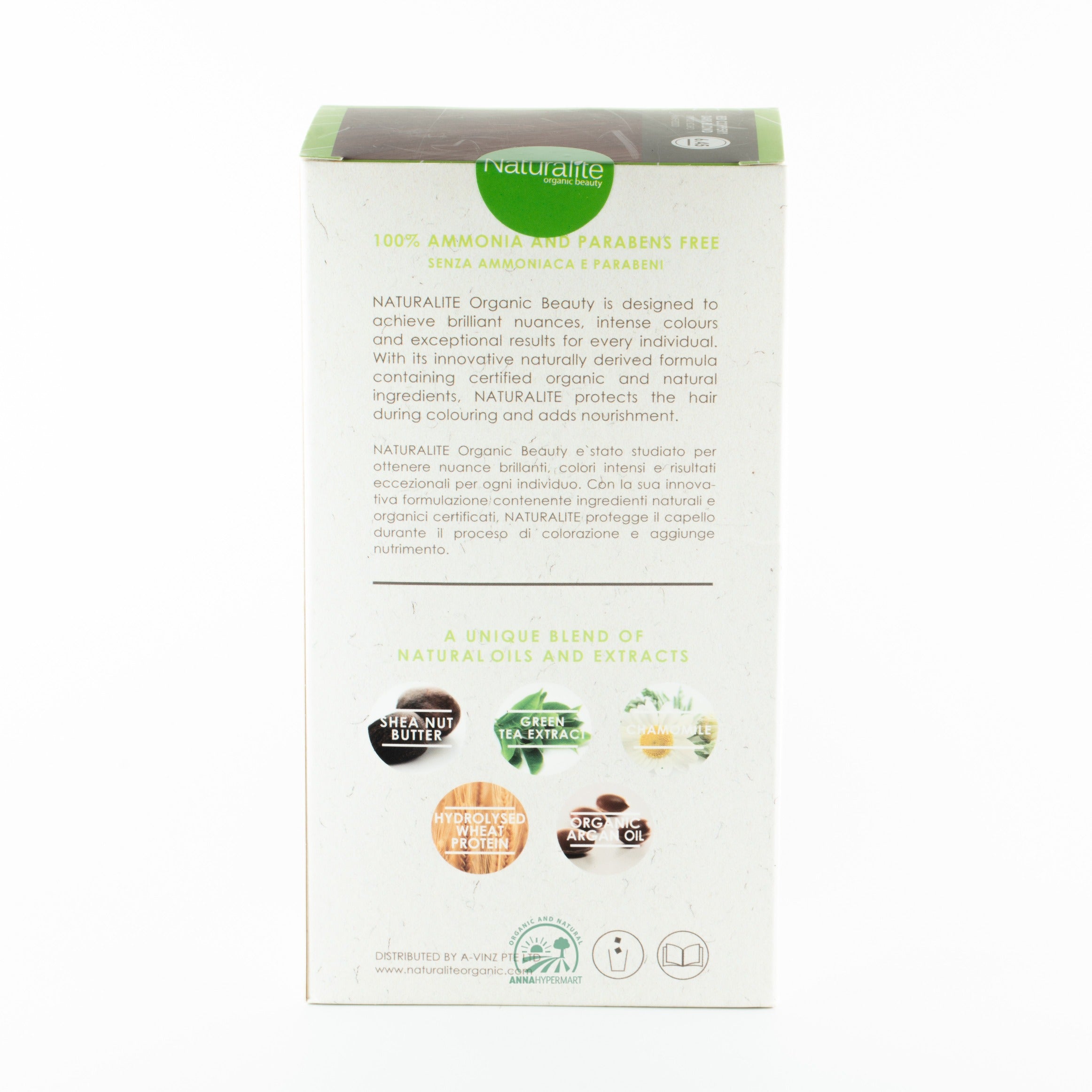 Naturalite Organic Permanent Hair Colour  6.45