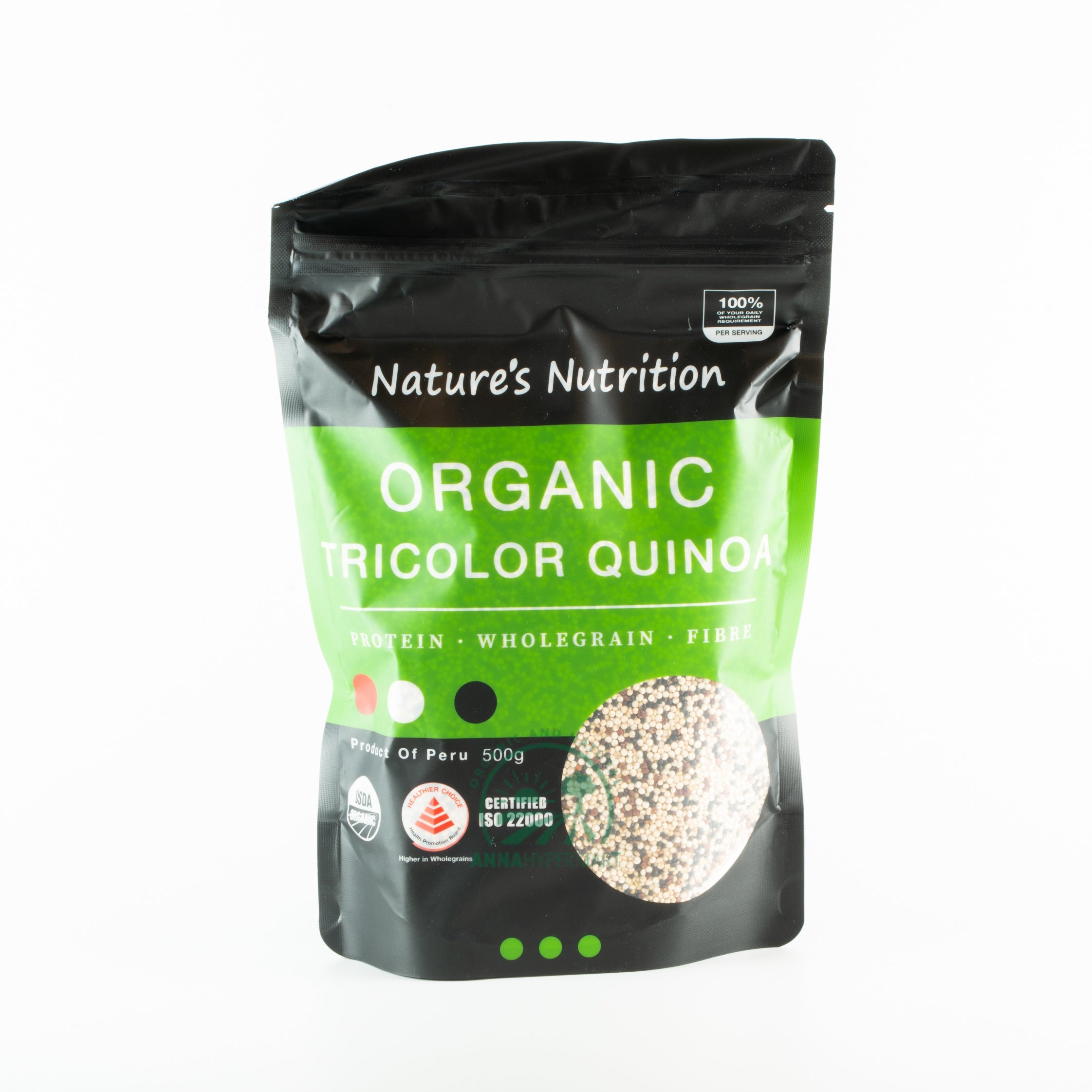 Nature Nutrition Organic Tricolour Quinoa 500g