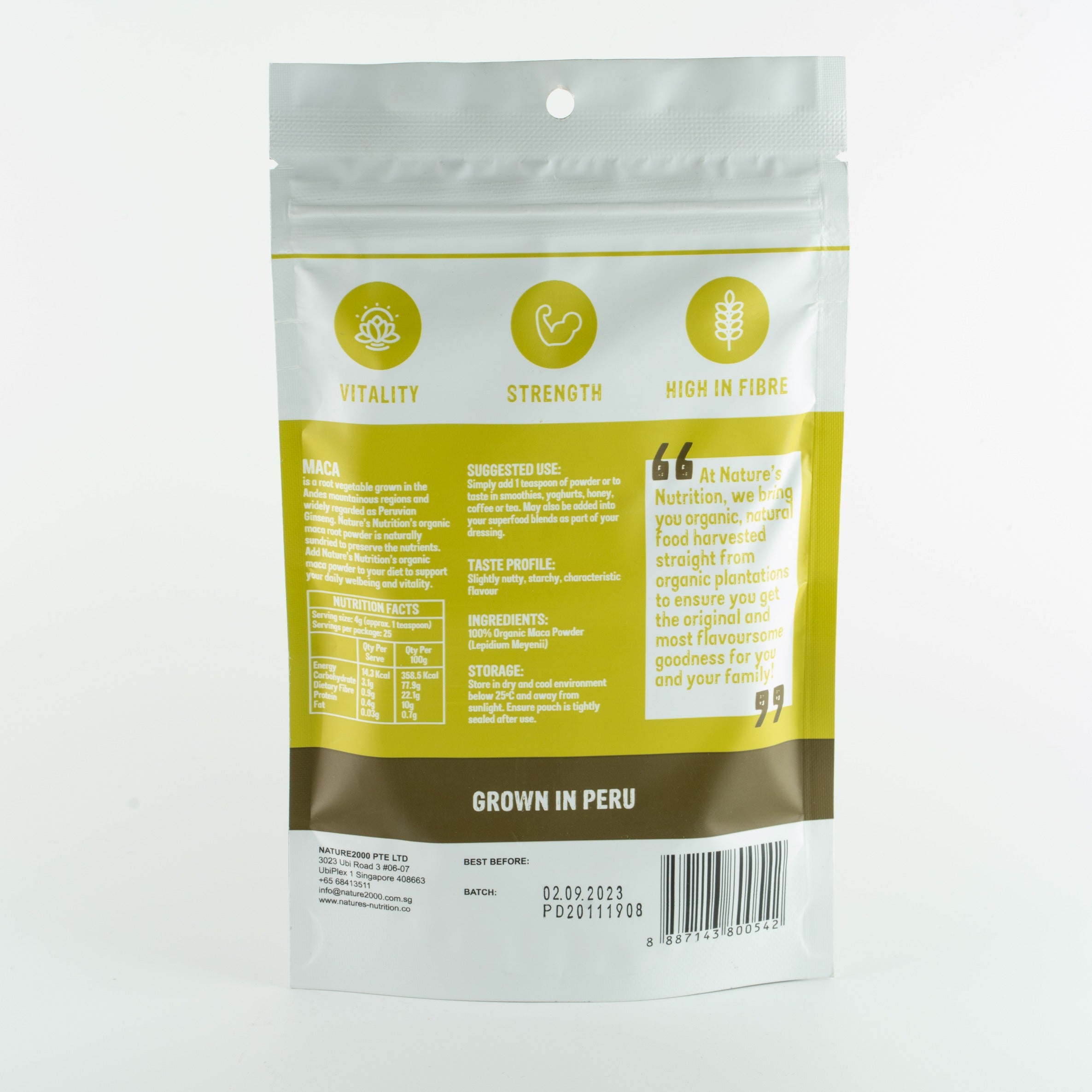 Raw Organic Maca Powder