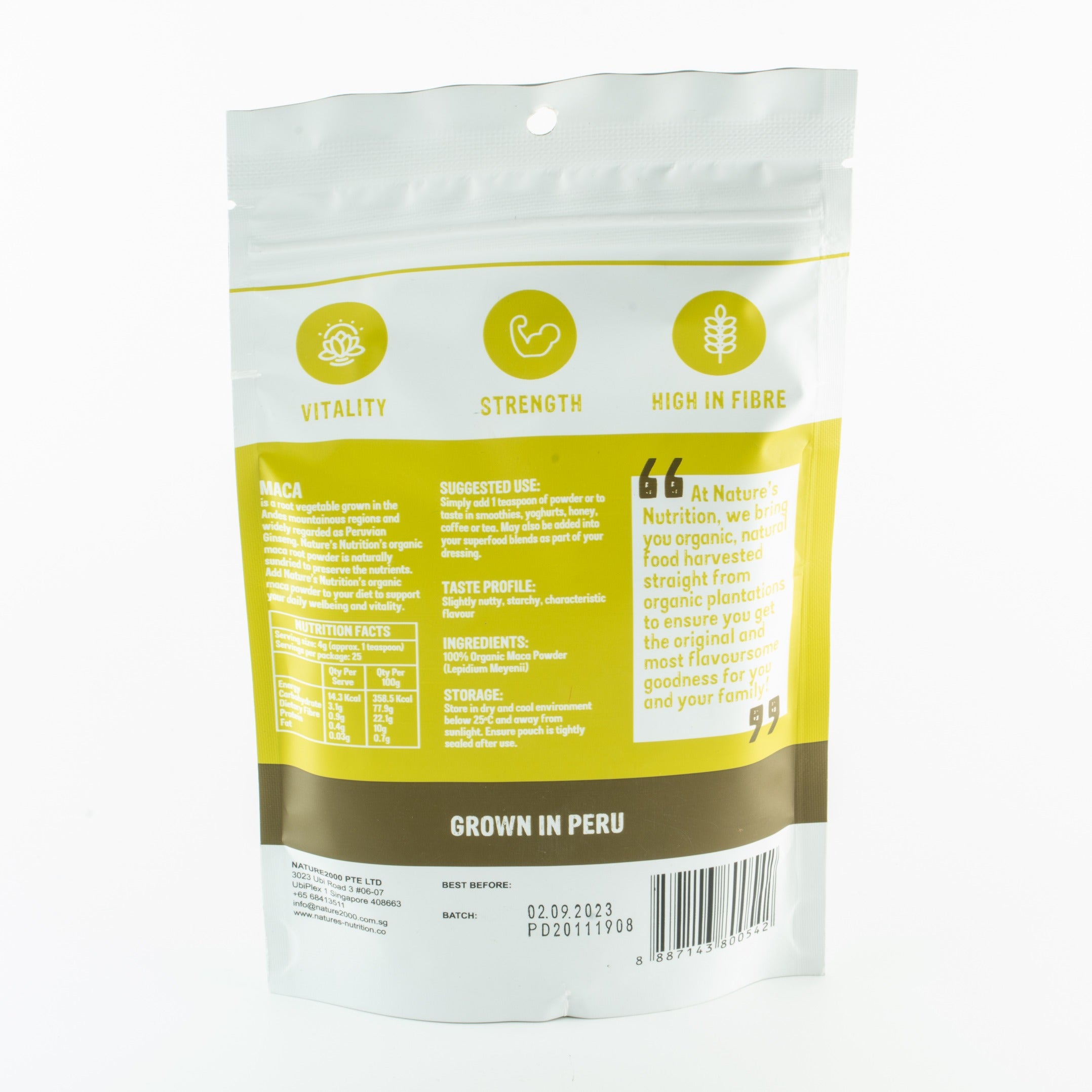 Raw Organic Maca Powder